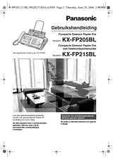 Panasonic KXFP215BL Guida Al Funzionamento
