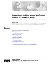 Cisco Cisco Aironet 1400 Wireless Bridge 릴리즈 노트
