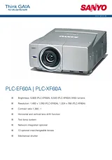 Sanyo PLC-EF60A 产品宣传页