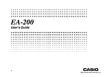 Casio EA200 Manual Do Utilizador