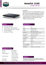 Cooler Master NotePal I100 R9-NBC-I1HR-GP Leaflet