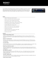Sony CDX-GT660UP Specification Guide