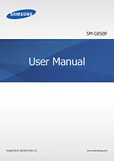 Samsung SM-G850F Справочник Пользователя