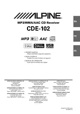 Alpine CDE-102 Manual Do Utilizador