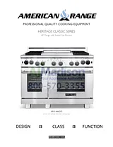 American Range ARR484X2GRL Spezifikationenblatt