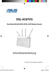 ASUS DSL-AC87VG Guide D’Installation Rapide