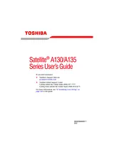 Toshiba A130 User Guide