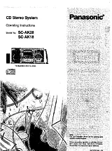 Panasonic SC-AK28 Manual Do Utilizador