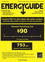Samsung RF323TEDBSR Energy Guide