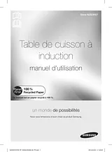 Samsung Table à induction 3 foyers zone modulable - NZ63H57470K ユーザーズマニュアル
