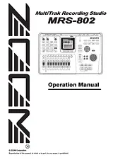 Zoom MRS-802 Manual De Usuario