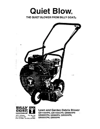 Billy Goat QUIET BLOW QB1100HPN Manuale Utente