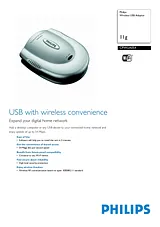 Philips Wireless USB Adapter CPWUA054 11b/g Dépliant