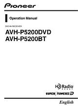 Pioneer AVH-P5200DVD AVH-P5200BT ユーザーズマニュアル