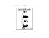 Hamilton Beach D60012 Manual Do Utilizador