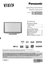 Panasonic TH46PZ85EA Mode D’Emploi
