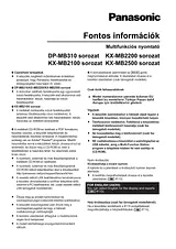 Panasonic KXMB2170HX Guía De Operación