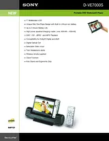 Sony D-VE7000S Specification Guide