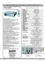 Sanyo PLC-XU58 Guia De Especificação