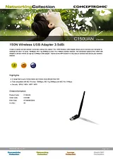 Conceptronic 150N Wireless USB Adapter 3.5dBi C04-086 ユーザーズマニュアル