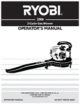 Ryobi 290r 2 Manual Do Utilizador