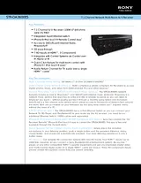 Sony str-da3600es Guida Specifiche