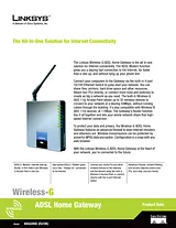 Linksys Wireless-G ADSL Home Gateway (Annex B) WAG200G-DE Dépliant