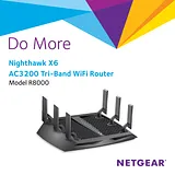 Netgear R8000 - Nighthawk X6—AC3200 Tri-Band WiFi Gigabit Router Guía De Instalación