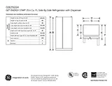 GE GSE25GGHWW Specification Sheet