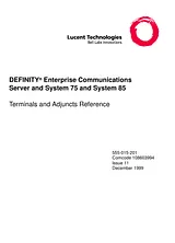 Lucent Technologies System 85 Manual Do Utilizador