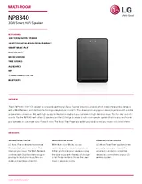 LG NP8340 Specification Sheet
