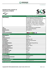 Sks Hirschmann Safety test lead [ Banana jack 2 mm - Banana jack 2 mm] 2 m Blue MVL S 200/1 Au 975698702 Datenbogen