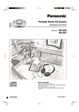 Panasonic RX-D29 Справочник Пользователя