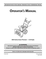 MTD 600-Series Manual Do Utilizador