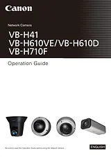 Canon VB-H610VE 사용자 설명서
