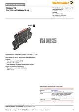 Weidmueller TOP 120VAC/230VAC OPTOCOUPLER 0.1A 8951280000 Техническая Спецификация