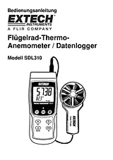 Extech Anemometer SDL310 Ficha De Dados