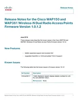 Cisco Cisco WAP150 Wireless-AC N Dual Radio Access Point with PoE 릴리즈 노트