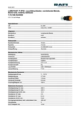 Rafi Pushbutton switch 250 V 4 A 2 x Off/On IP40 latch 5 pc(s) 1.15.108.552/0000 Техническая Спецификация