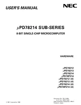 NEC PD78P214 User Manual