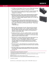 Sony NV-U74T Guide De Spécification