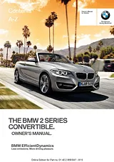 BMW 2015 228i Convertible Benutzeranleitung