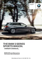 BMW 2014 328d xDrive Sports Wagon Manuale Proprietario