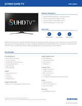 Samsung UN55JS7000 Specification Guide