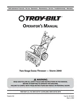 Troy-Bilt 2840 Manual Do Utilizador