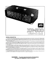 Peavey XR-500 Справочник Пользователя