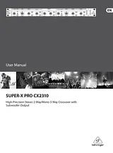 Behringer Super-X Pro CX2310 Справочник Пользователя