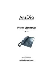 ArtDio IPF-2000 Manual Do Utilizador