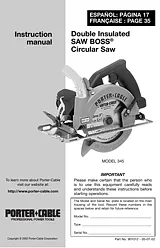 Porter-Cable 345 Manual Do Utilizador