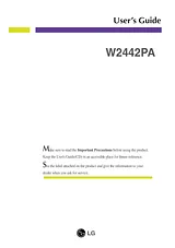 LG W2442PA-BF Owner's Manual